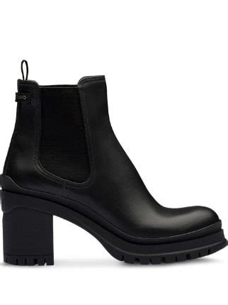 prada steel toe boots|Prada chunky heel ankle boots.